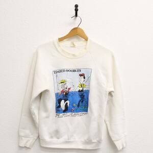 Vintage I've Been Attacked Fishing Funny Sweatshirt Medium